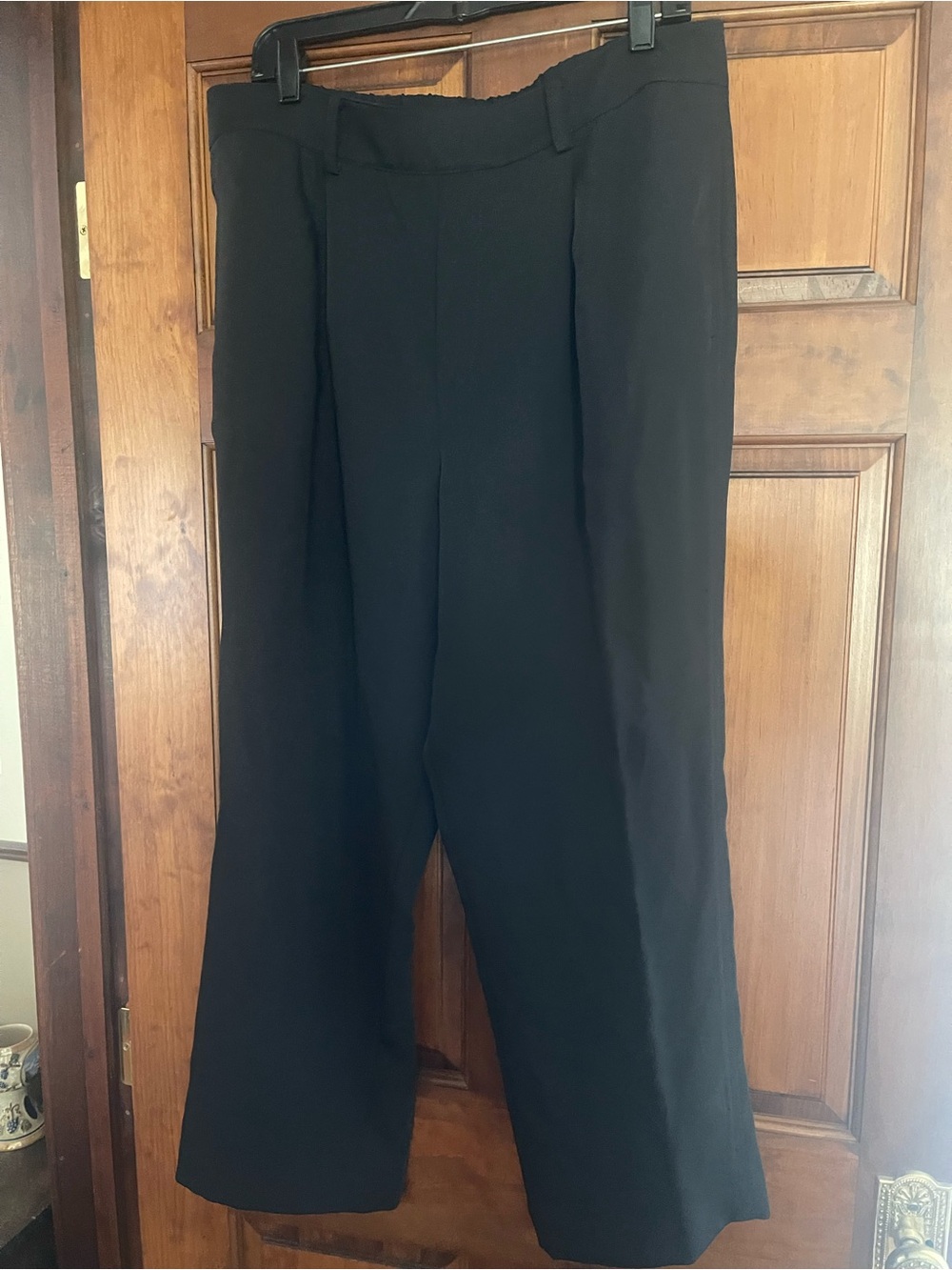 Vince Navy Wide-Leg Trousers